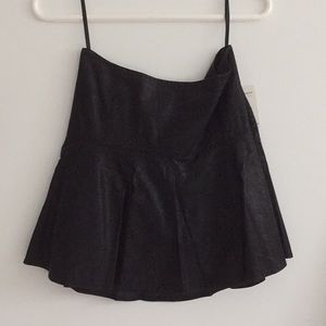 Faux Leather Skirt
